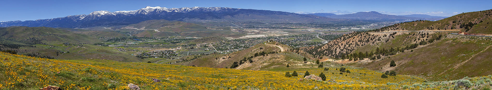 Overlooking Reno Nevada from Geiger Grade